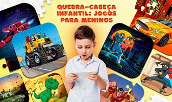 Quebra-cabeças para meninos Cartaz