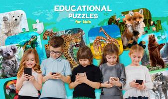 Poster Educational Puzzles for Kids