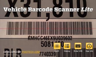 Vehicle Barcode Scanner Lite 海报