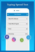 Typing Speed Test capture d'écran 3