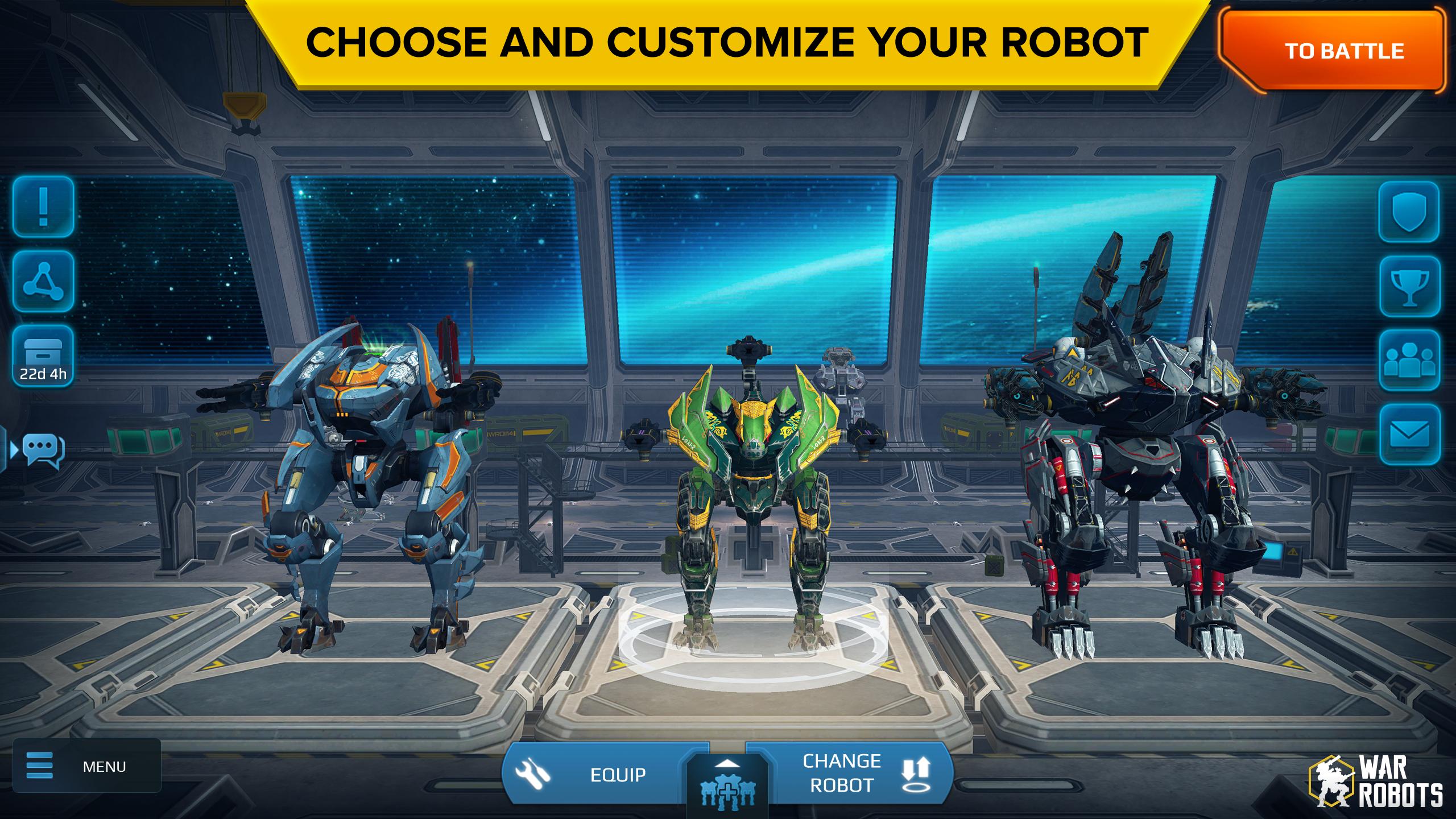 War Robots. 6v6 Tactical Multiplayer Battles for Android ... - 