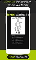 Bicep Workouts تصوير الشاشة 3