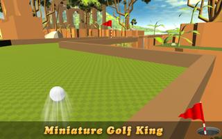 Miniatuur golfkoning-poster