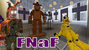 Fnaf game mod minecraft Affiche