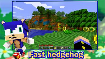 Fast blue hedgehog mod ポスター