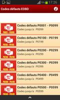 برنامه‌نما Tous Les Codes Défauts EOBD عکس از صفحه