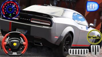 Drag Rider - Dodge Challenger Simulator 2019 スクリーンショット 3