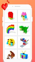 Color by Number 3D - Pixel Art Coloring Games 스크린샷 1