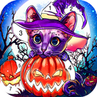 Halloween Coloring Games, Paint by Numbers Offline-icoon