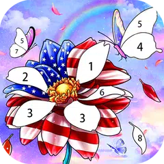 Independence day-Paint by Number&Happy coloring APK Herunterladen