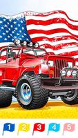 Independence day-Paint by Number&Happy coloring poster