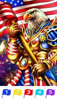Independence day-Paint by Number&Happy coloring screenshot 2