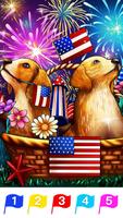 Independence day-Paint by Number&Happy coloring screenshot 3