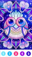 Mandala Coloring By Number-coloring games offline poster