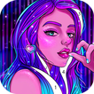 Neon Coloring Book Offline, Paint by Number Games