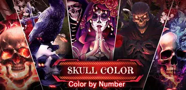 Skull Color, Color by Number