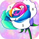 Rose color by number: Coloring games offline APK