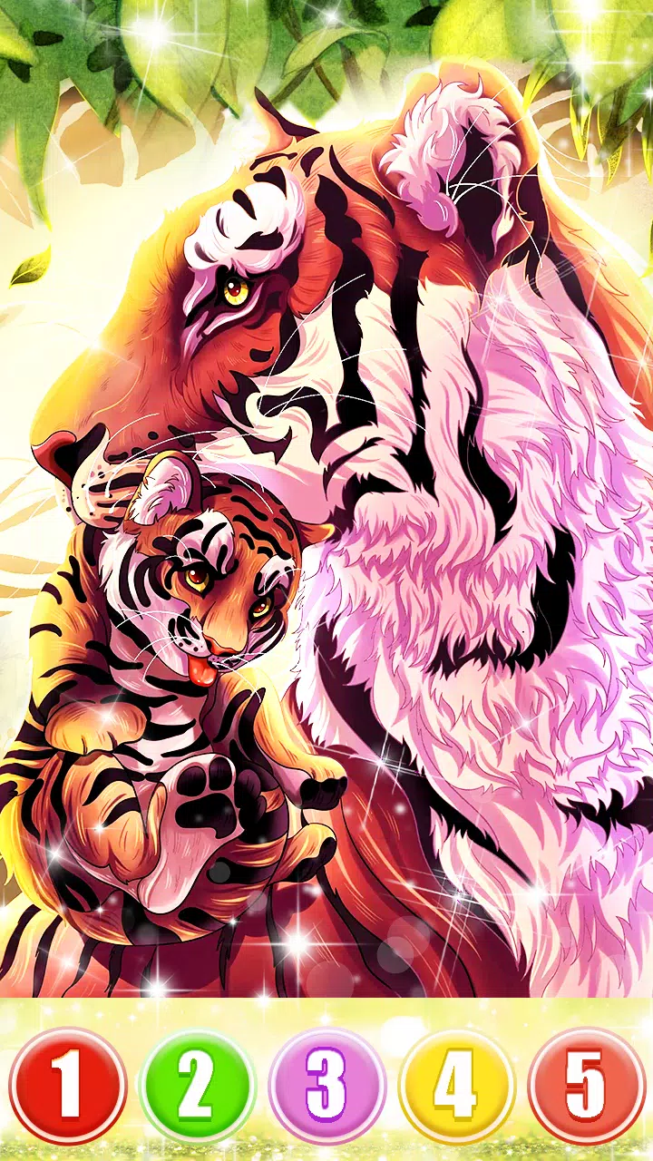 Download do APK de Cor do tigre por número: jogos de colorir