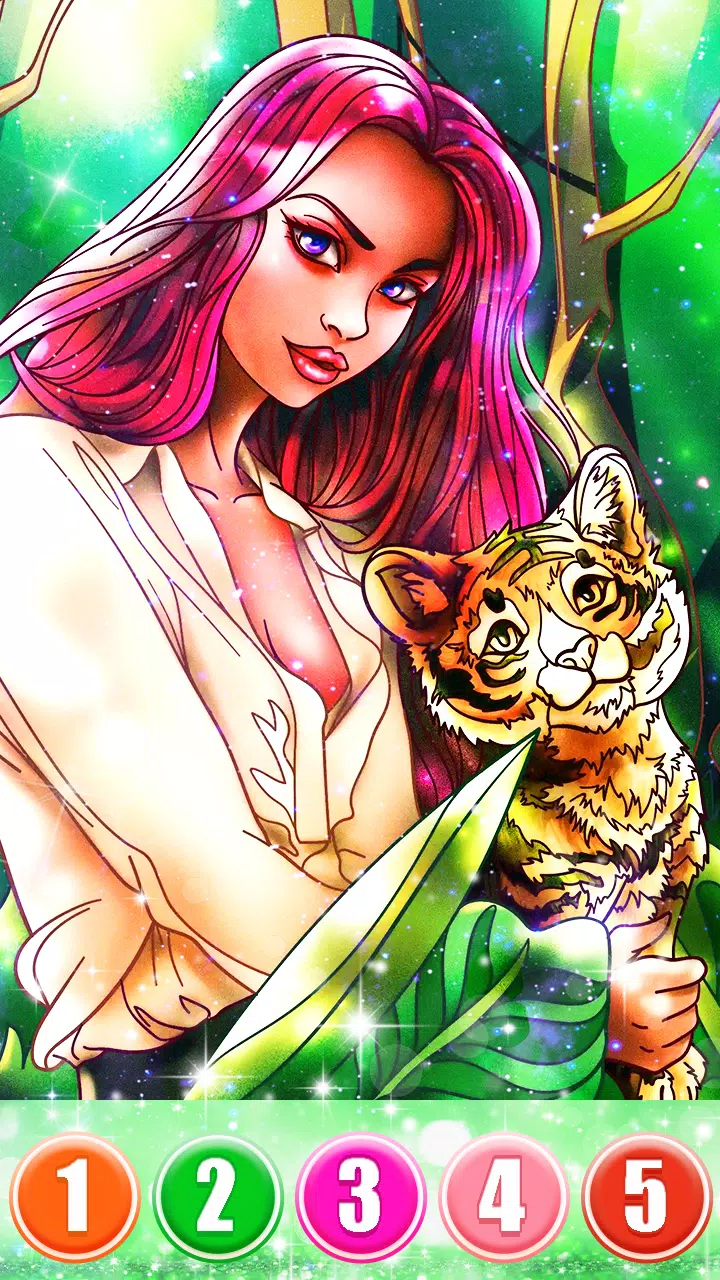 Download do APK de Cor do tigre por número: jogos de colorir offline para  Android