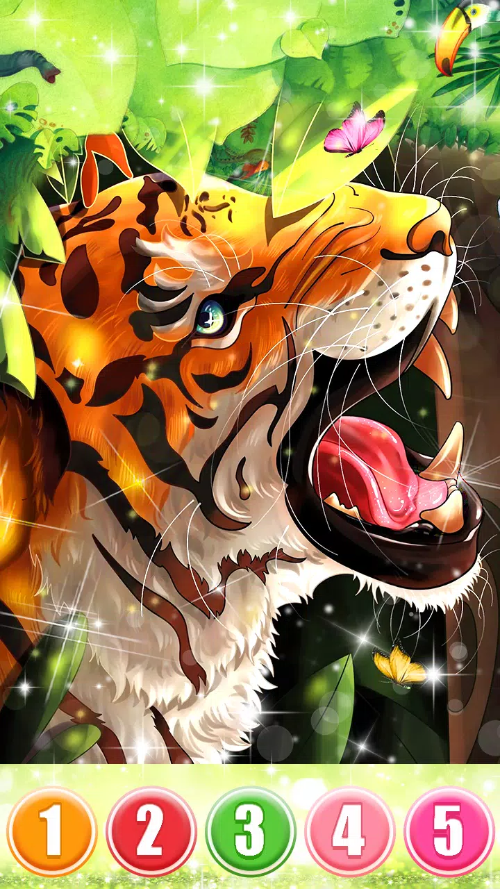 Download do APK de Cor do tigre por número: jogos de colorir