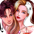 Valentines love color by number, Coloring offline APK