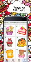 Coloriage de numéro. Kawaii FOOD pixel ART capture d'écran 1