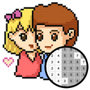 Pixel art-Love heart Coloring by Number APK