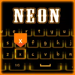 Neon Keyboard 3d