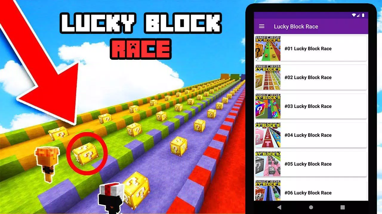 Lucky Block Race Map for Android - Free App Download