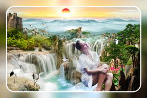 Waterfall Photo Frames : Cut Paste Photo Editor স্ক্রিনশট 1