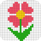 Icona colorazione pixel: colore a numeri - 2019