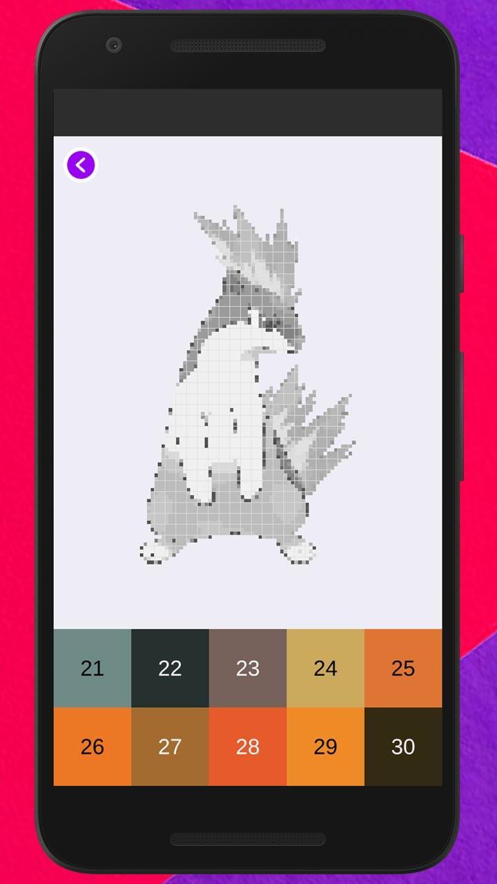 Poke Coloring By Number Pixel Art Coloring For Android