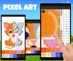 Tiger & Wolf Color By Number: Animal Pixel Art Ekran Görüntüsü 3