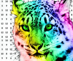 Tiger & Wolf Color By Number: Animal Pixel Art gönderen