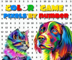 Tiger & Wolf Color By Number: Animal Pixel Art Ekran Görüntüsü 2