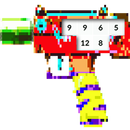 Pixel Gun Coloring Weapons by Number APK