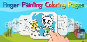 Finger Paint Coloring Book