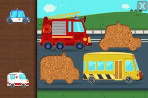 Cars & Trucks Puzzle for Kids الملصق