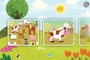Puzle de animales para niños Poster