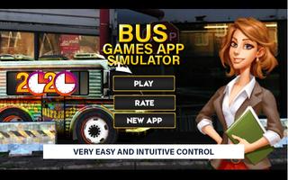 Bus Games App Simulator Driving 2020 Affiche