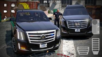 SUV Car Race Cadillac Escalade Poster