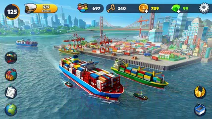 Descargar XAPK de Port City: Ship Tycoon 2023