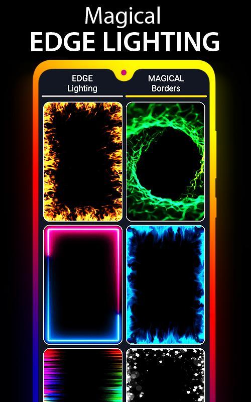 Edge Lighting Borderlight Live Wallpaper for Android