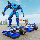 Top Speed Formula Car Stunts Robot Transform Games-icoon