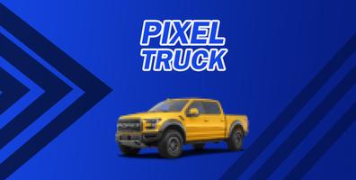 Pixel Race - Trucks الملصق
