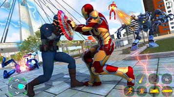 Iron Super Hero Crime War game-poster
