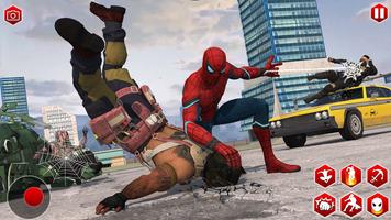 Spider Rope Hero Man Gangster Crime City Battle Poster
