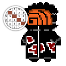 Color By Number Naruto pixel art aplikacja