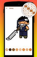 Color By Number Naruto pixel art ảnh chụp màn hình 2