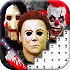 Scary Pixel Art Horror Color By Number Zeichen
